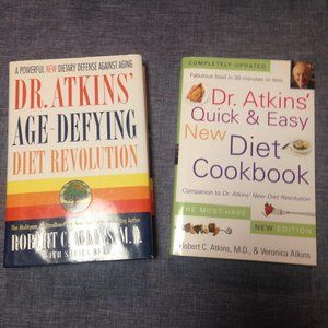 Lot of 2 Dr. Atkins Diet Books